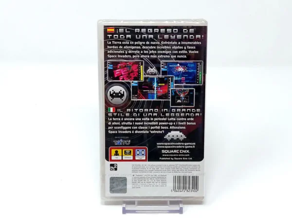 Parte trasera de Space Invaders Extreme (ESP) (Precintado) para PSP, edición PAL España