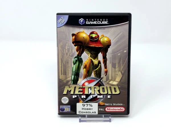 Portada de Metroid Prime (ESP) para Nintendo GameCube, edición PAL España, de segunda mano