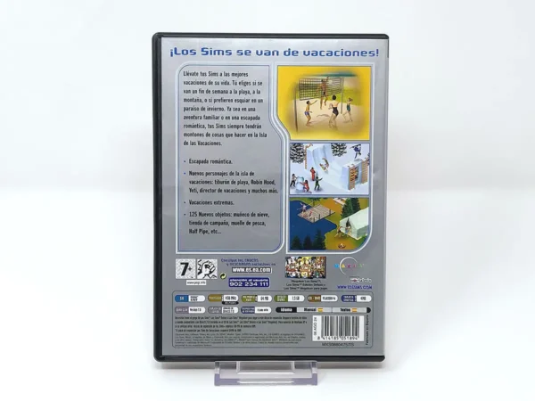 Parte trasera de Los Sims: De Vacaciones (ESP) para PC