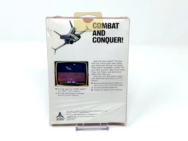 Parte trasera de Solaris (Precintado) para Atari, edición PAL