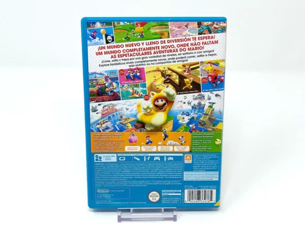 Parte trasera de Super Mario 3D World (ESP) para Nintendo Wii U, edición PAL España