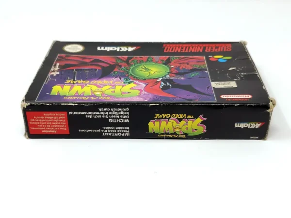 Interior del juego Todd McFarlane's Spawn: The Video Game (ESP) (Rebajado) para Nintendo SNES con disco y manual