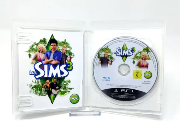 Interior del juego Los Sims 3 (ESP) para PlayStation 3 con disco y manual
