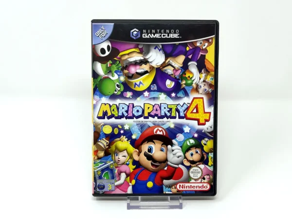 Portada de Mario Party 4 (ESP) para Nintendo GameCube, edición PAL España, de segunda mano