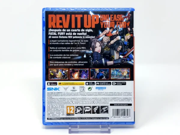 Parte trasera de Fatal Fury: City of the Wolves - Special Edition (ESP) (Precintado) para PlayStation 5, edición PAL España