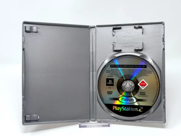 Interior del juego Brothers in Arms: Road to Hill 30 (HOL) (Platinum) (Rebajado) para PlayStation 2 con disco y manual