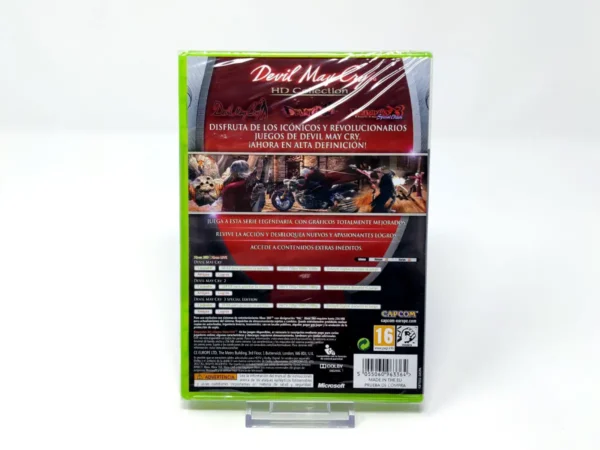 Parte trasera de Devil May Cry: HD Collection (ESP) (Precintado) para XBOX 360, edición PAL España