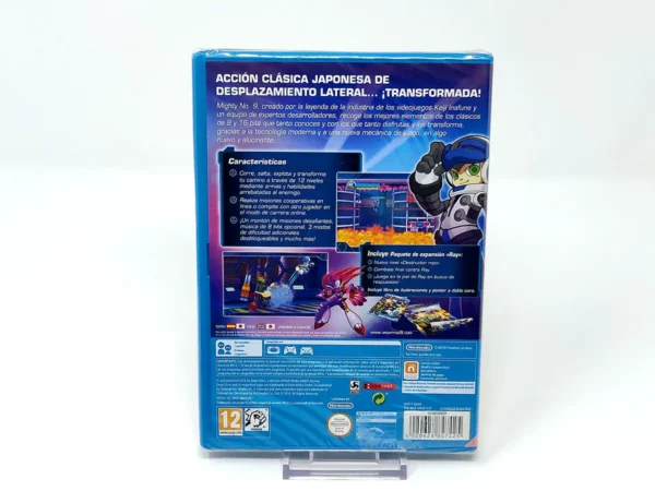 Parte trasera de Mighty No. 9 (ESP) (Precintado) para Nintendo Wii U, edición PAL España