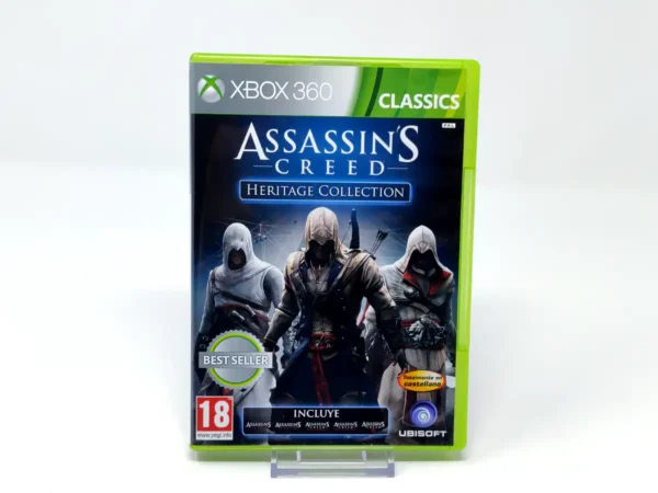 Portada de Assassin's Creed: Heritage Collection (ESP) para XBOX 360, edición PAL España, de segunda mano