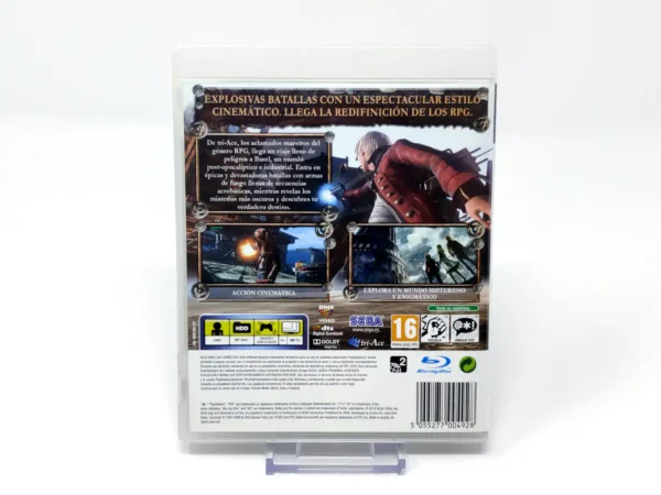 Parte trasera de Resonance of Fate (ESP) (Rebajada) para PlayStation 3, edición PAL España