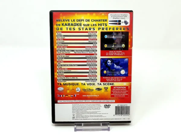 Parte trasera de Disney Sing It: Pop Hits (FRA) para PlayStation 2, edición PAL Francia