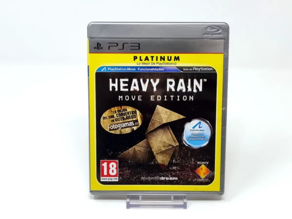 Portada de Heavy Rain: Move Edition (ESP) (Platinum) para PlayStation 3, edición PAL España, de segunda mano
