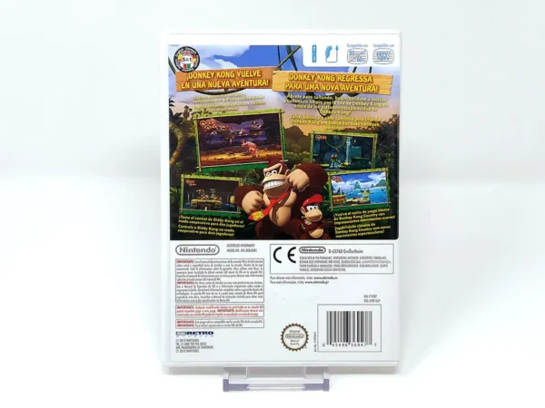 Parte trasera de Donkey Kong Country Returns (ESP) para Nintendo Wii, edición PAL España