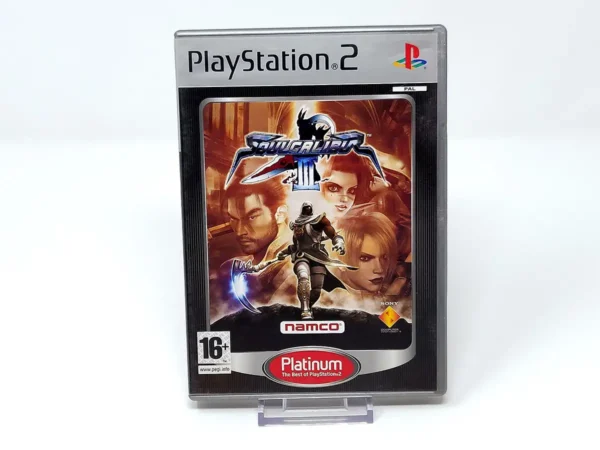 Portada de Soulcalibur III (FRA) (Platinum) para PlayStation 2, edición PAL Francia, de segunda mano