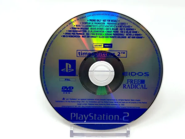 Portada de TimeSplitters 2 (ESP) (Promo) (Disco) para PlayStation 2, edición PAL España, de segunda mano