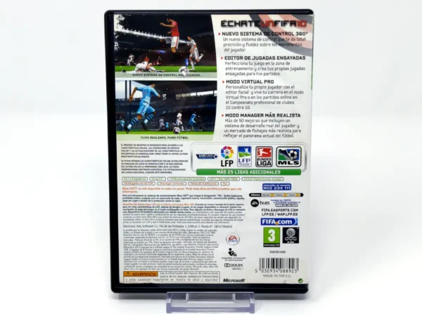 Parte trasera de FIFA 10 (ESP) (Classics) (Rebajado) para XBOX 360, edición PAL España