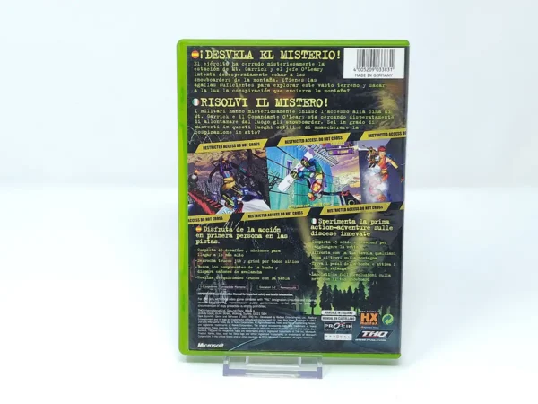 Interior del juego Dark Summit (ESP) para XBOX con disco y manual