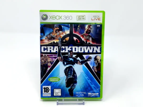 Portada de Crackdown (ESP) para XBOX 360, edición PAL España, de segunda mano