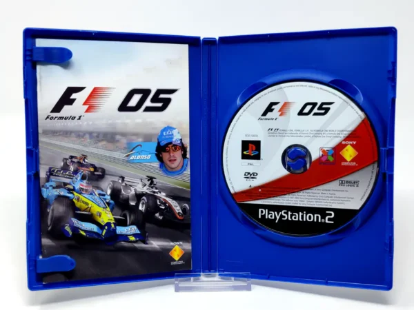 Interior del juego Formula One 05 (ESP) (v2) para PlayStation 2 con disco y manual