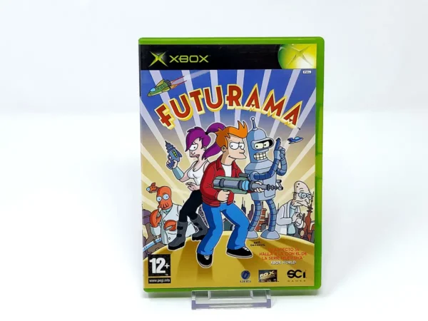 Portada de Futurama (ESP) para XBOX, edición PAL España, de segunda mano