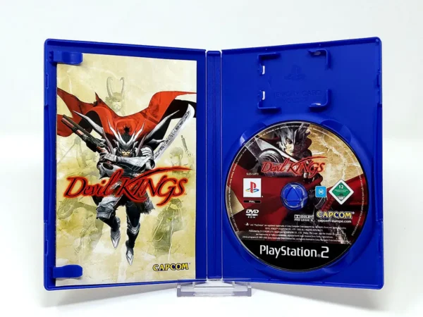 Interior del juego Devil Kings (ALE) para PlayStation 2 con disco y manual