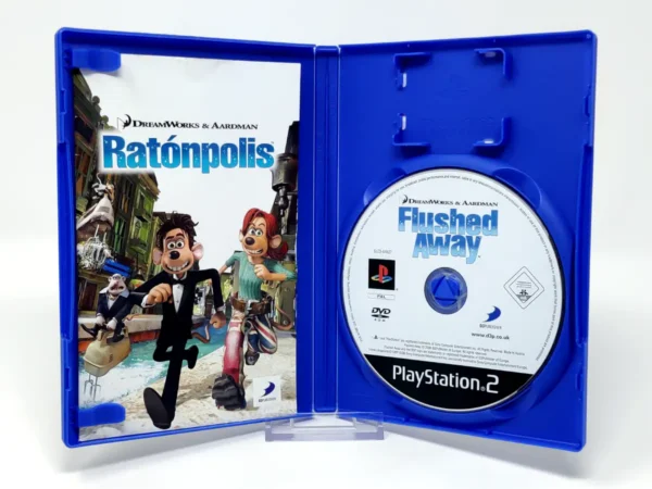 Interior del juego Ratónpolis (ESP) para PlayStation 2 con disco y manual