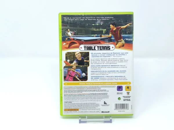 Rockstar Games Presents Table Tennis (ESP) (Carátula + Manual) para XBOX 360, edición PAL España, de segunda mano