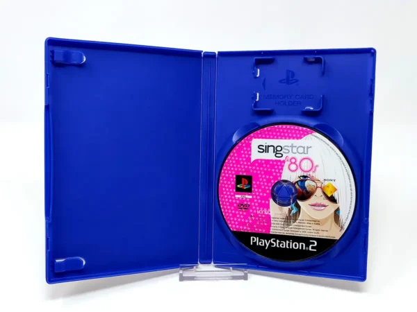 Interior del juego SingStar '80s (UK) (Rebajado) para PlayStation 2 con disco y manual