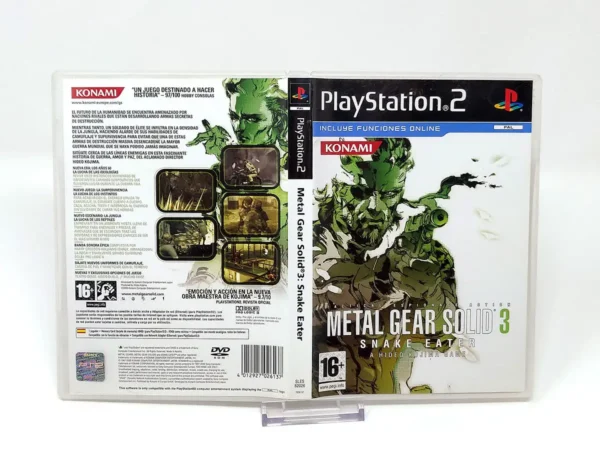 Metal Gear Solid 3: Snake Eater (ESP) (Carátula) para PlayStation 2, edición PAL España, de segunda mano