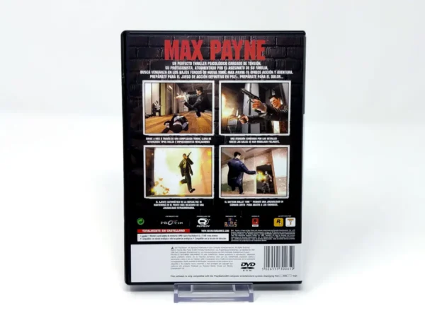 Parte trasera de Max Payne (ESP) (Rebajado) para PlayStation 2, edición PAL España