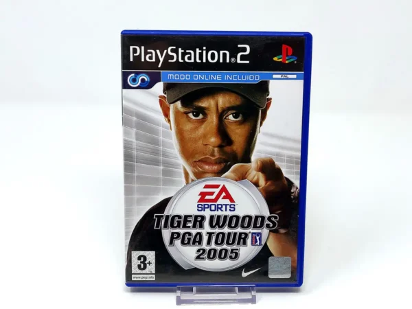 Portada de Tiger Woods PGA Tour 2005 (ESP) para PlayStation 2, edición PAL España, de segunda mano