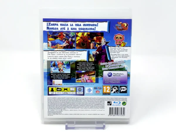 Parte trasera de One Piece: Unlimited World Red (ESP) para PlayStation 3, edición PAL España