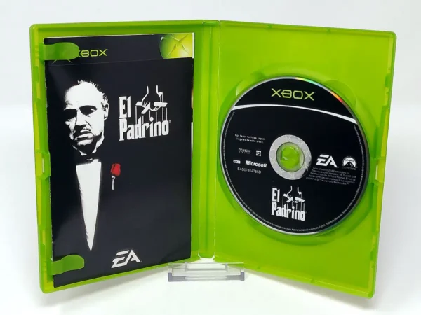 Interior del juego El Padrino (ESP) para XBOX con disco y manual