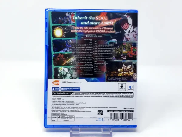 Parte trasera de SD Gundam G Generation: Genesis (ASIA) (Precintado) para PlayStation 4, edición Asia