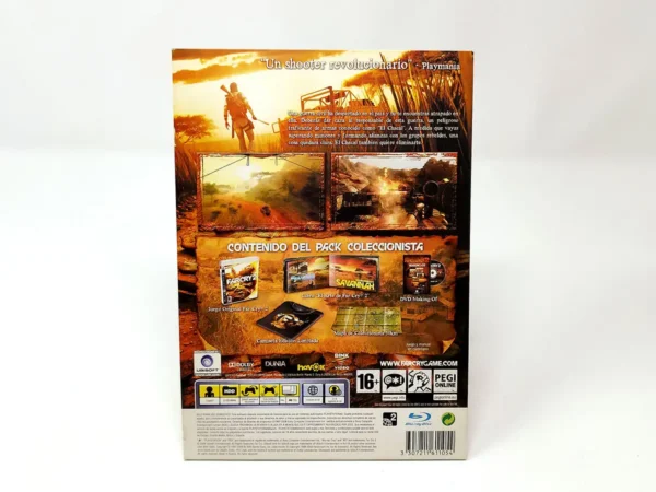 Parte trasera de Far Cry 2 (Pack Coleccionista) (ESP) para PlayStation 3, edición PAL España