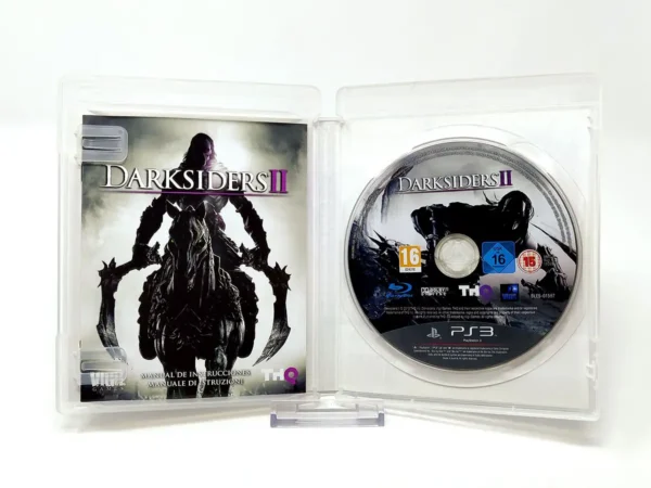 Interior del juego Darksiders II (Limited Edition) (ESP) para PlayStation 3 con disco y manual