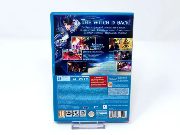 Parte trasera de Bayonetta 2 (ESP) para Nintendo Wii U, edición PAL
