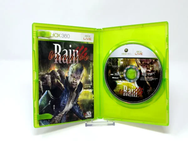 Interior del juego Vampire Rain (ESP) para XBOX 360 con disco y manual