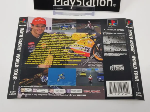 Moto Racer World Tour (ESP) (Carátula) para PlayStation 1, de segunda mano