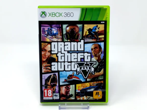 Portada de Grand Theft Auto V (ESP) (Con Mapa) para XBOX 360, edición PAL España, de segunda mano