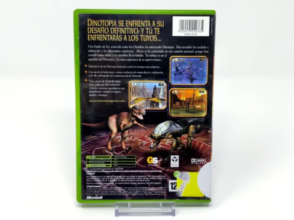 Parte trasera de Dinotopia: The Sunstone Odyssey (ESP) (Rebajado) para XBOX, edición PAL España