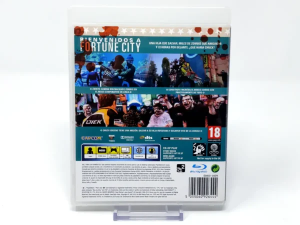 Parte trasera de Dead Rising 2 (ESP) (v1) (Rebajado) para PlayStation 3, edición PAL España