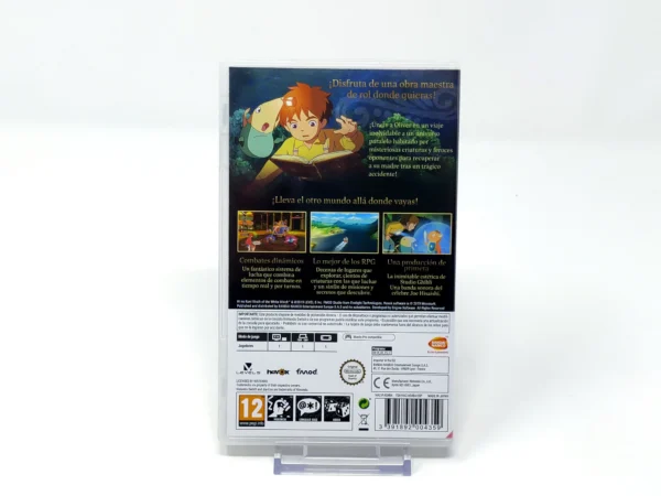 Parte trasera de Ni no Kuni: La Ira de la Bruja Blanca (ESP) para Nintendo Switch, edición PAL España