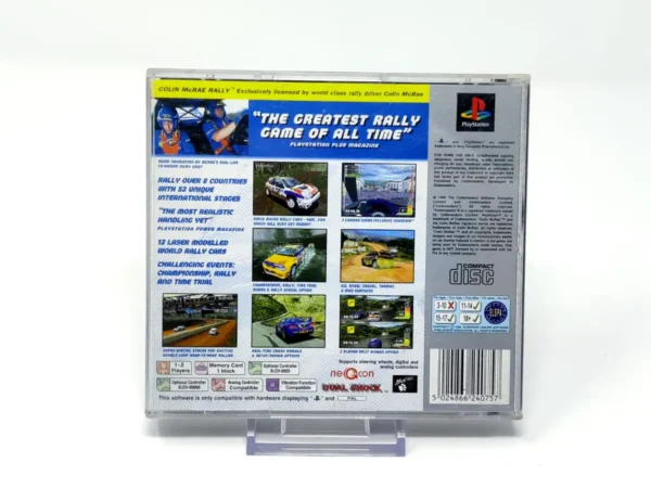 Parte trasera de Colin McRae Rally (ESP) (Platinum) (Rebajado) para PlayStation 1, edición PAL España