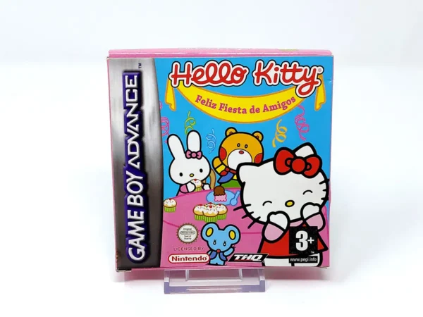 Portada de Hello Kitty: Feliz Fiesta de Amigos (ESP) para Nintendo Game Boy Advance, edición PAL España, de segunda mano