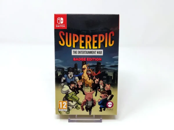 Portada de SuperEpic: The Entertainment War - Collector's Edition (ESP) (Precintado) para Nintendo Switch, edición PAL España, nuevo