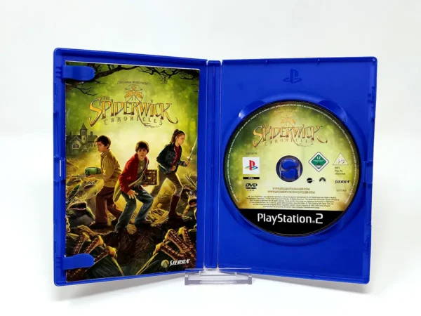 Interior del juego The Spiderwick Chronicles (UK) para PlayStation 2 con disco y manual