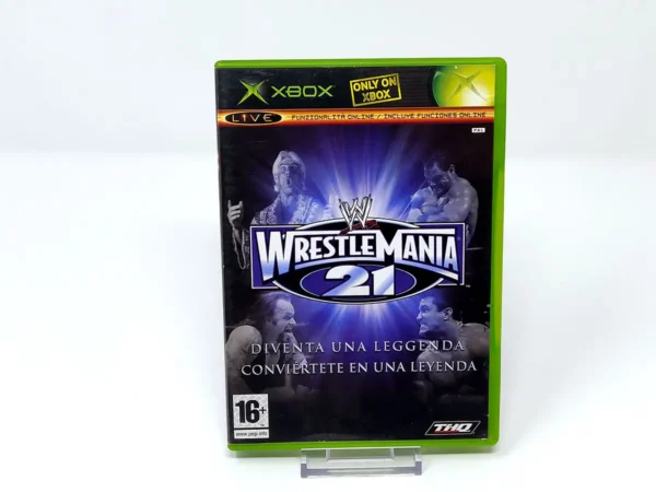 Portada de WWE WrestleMania 21 (ESP) (Rebajado) para XBOX, edición PAL España, de segunda mano