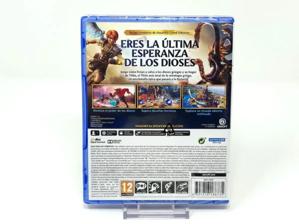 Parte trasera de Immortals Fenyx Rising (ESP) (Precintado) para PlayStation 5, edición PAL España