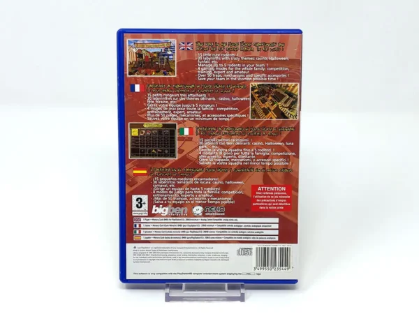 Parte trasera de Mouse Trophy (ESP) para PlayStation 2, edición PAL España